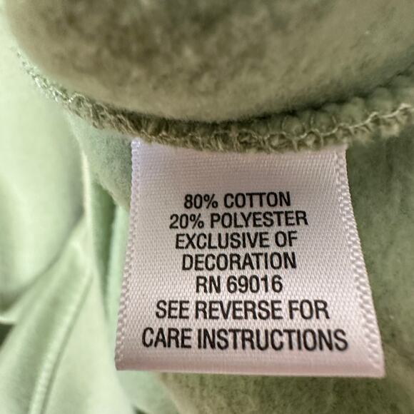 Breckenridge Vintage y2K Embellished Fox Sweatshirt Cottage Grandma Green SMALL - Picture 13 of 15